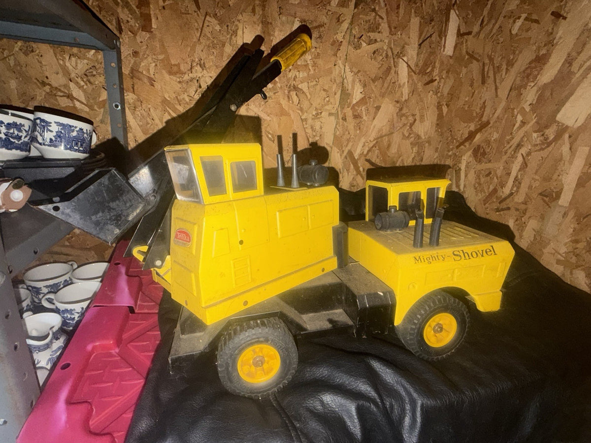 Vintage 1970s Tonka Mighty Shovel #3930 Pressed Steel Excavator 29in WORKS – photo 2