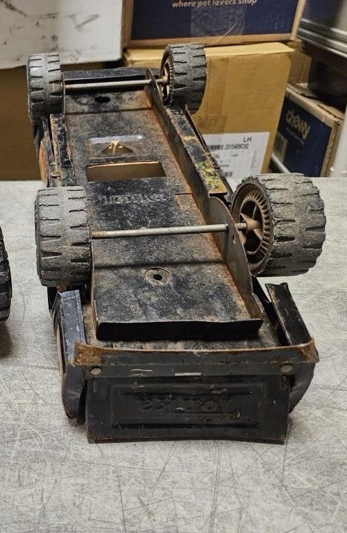 Vintage Tonka 4x4 Pickup Toy Truck 14” Pressed Steel Black & Yellow XR 101 – photo 5