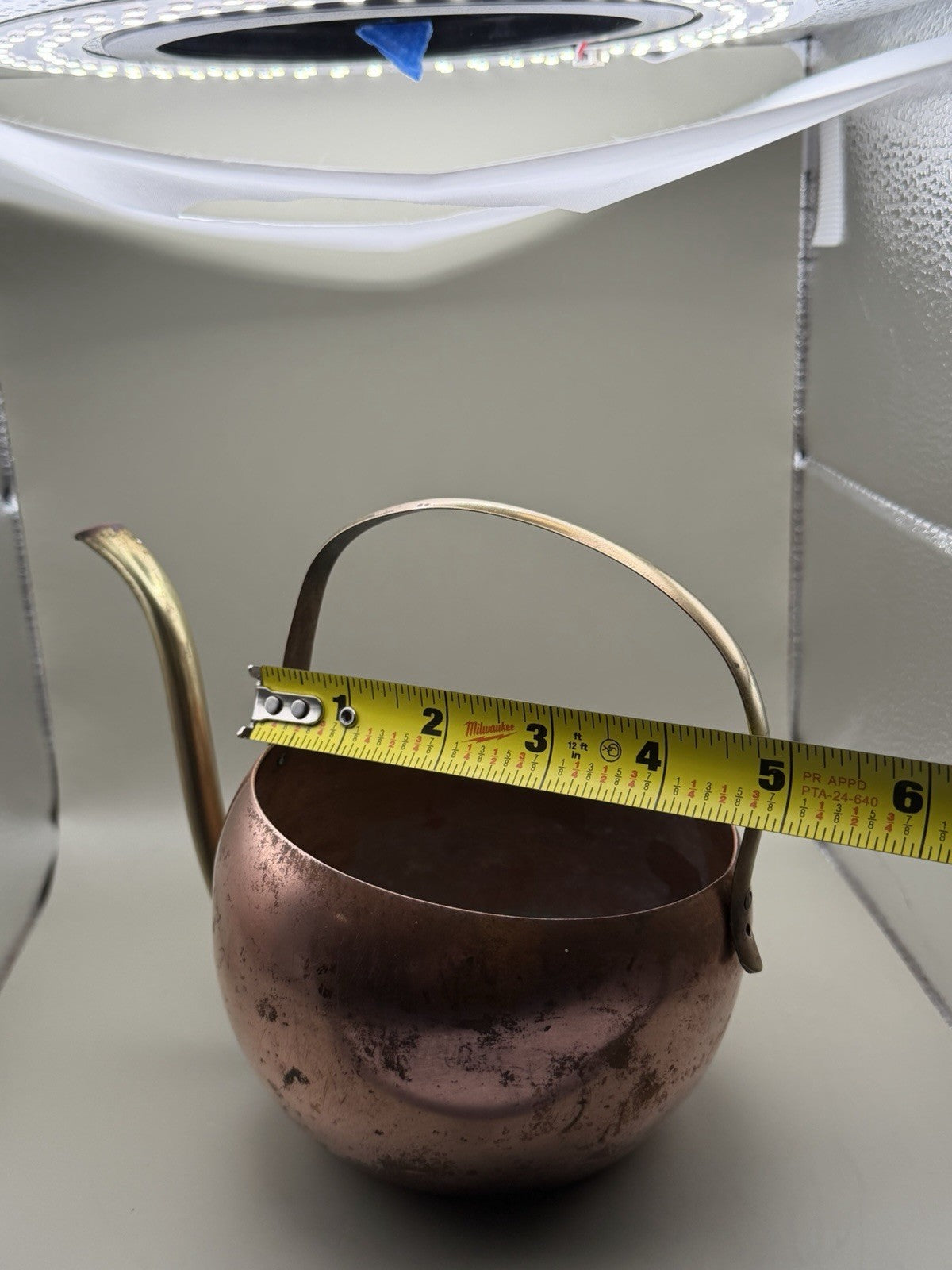Vintage Copper Miniatures Lot Watering Can Chamber Pot Turkish Pail Bucket – photo 16