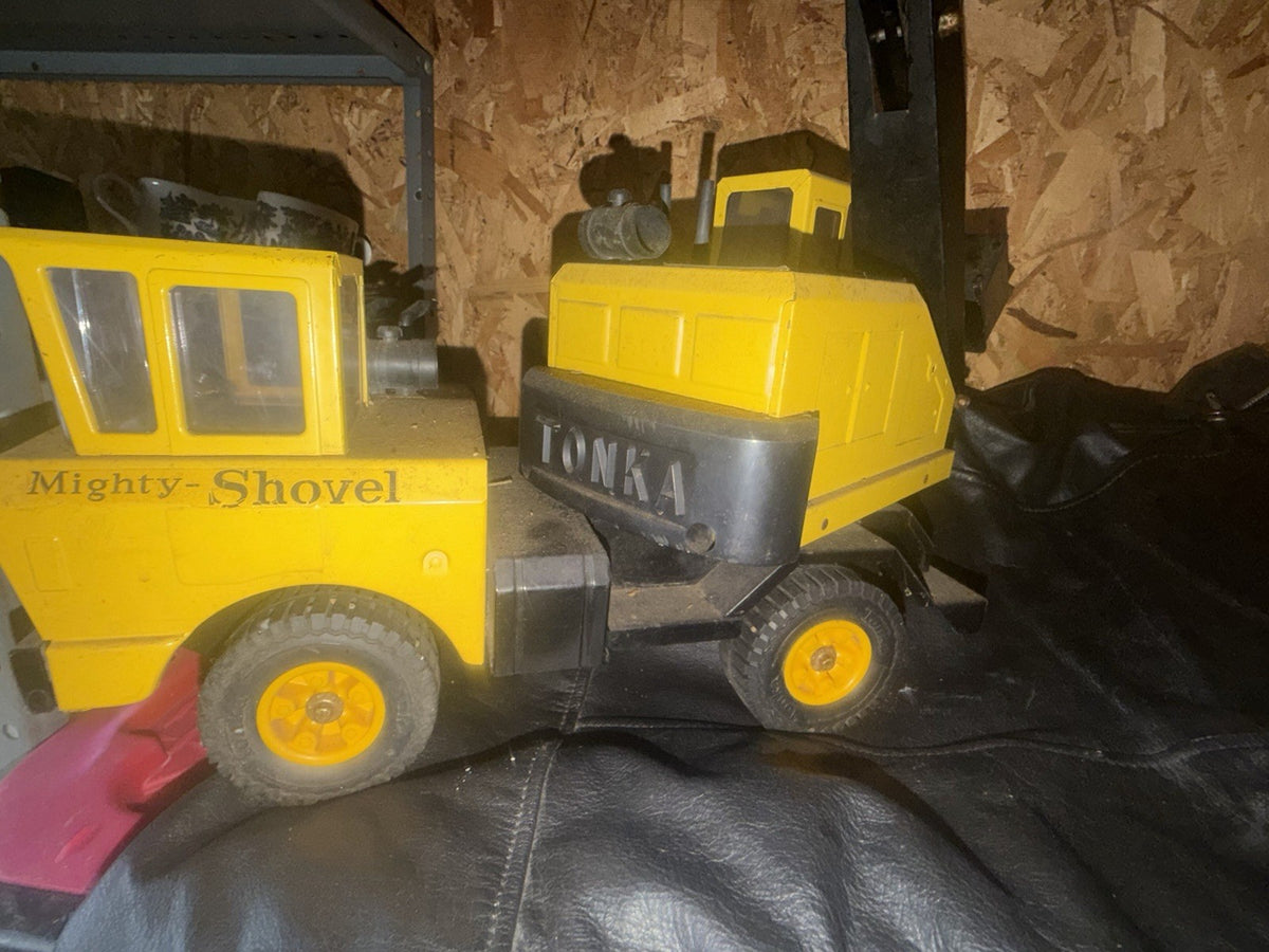 Vintage 1970s Tonka Mighty Shovel #3930 Pressed Steel Excavator 29in WORKS – photo 7