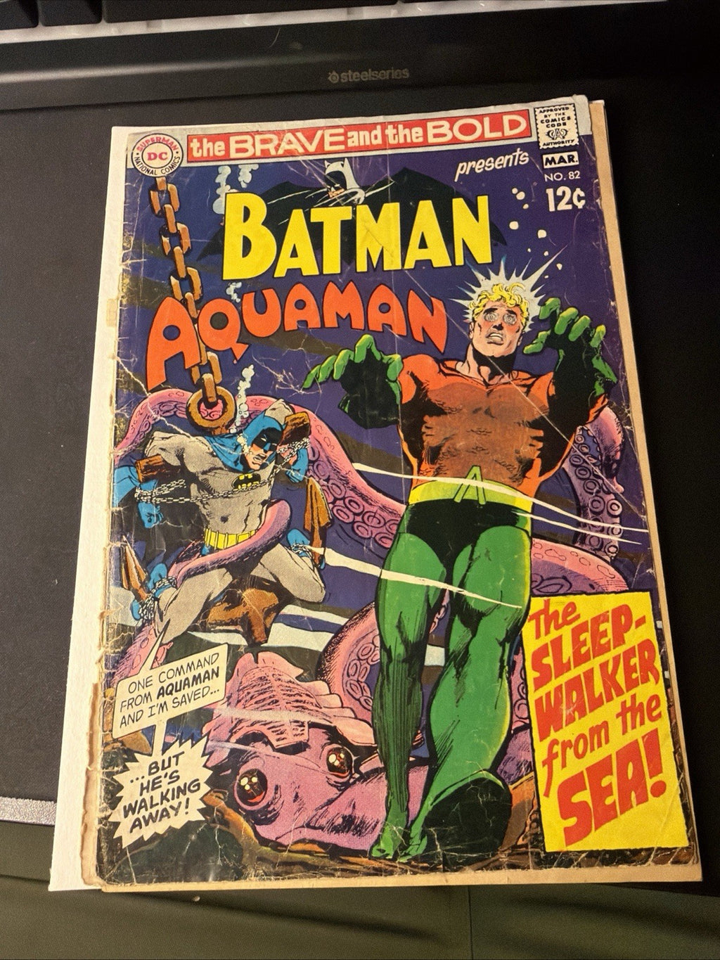 The Brave and the Bold #82 (DC 1969) Origin of Oceanmaster Retold Rough