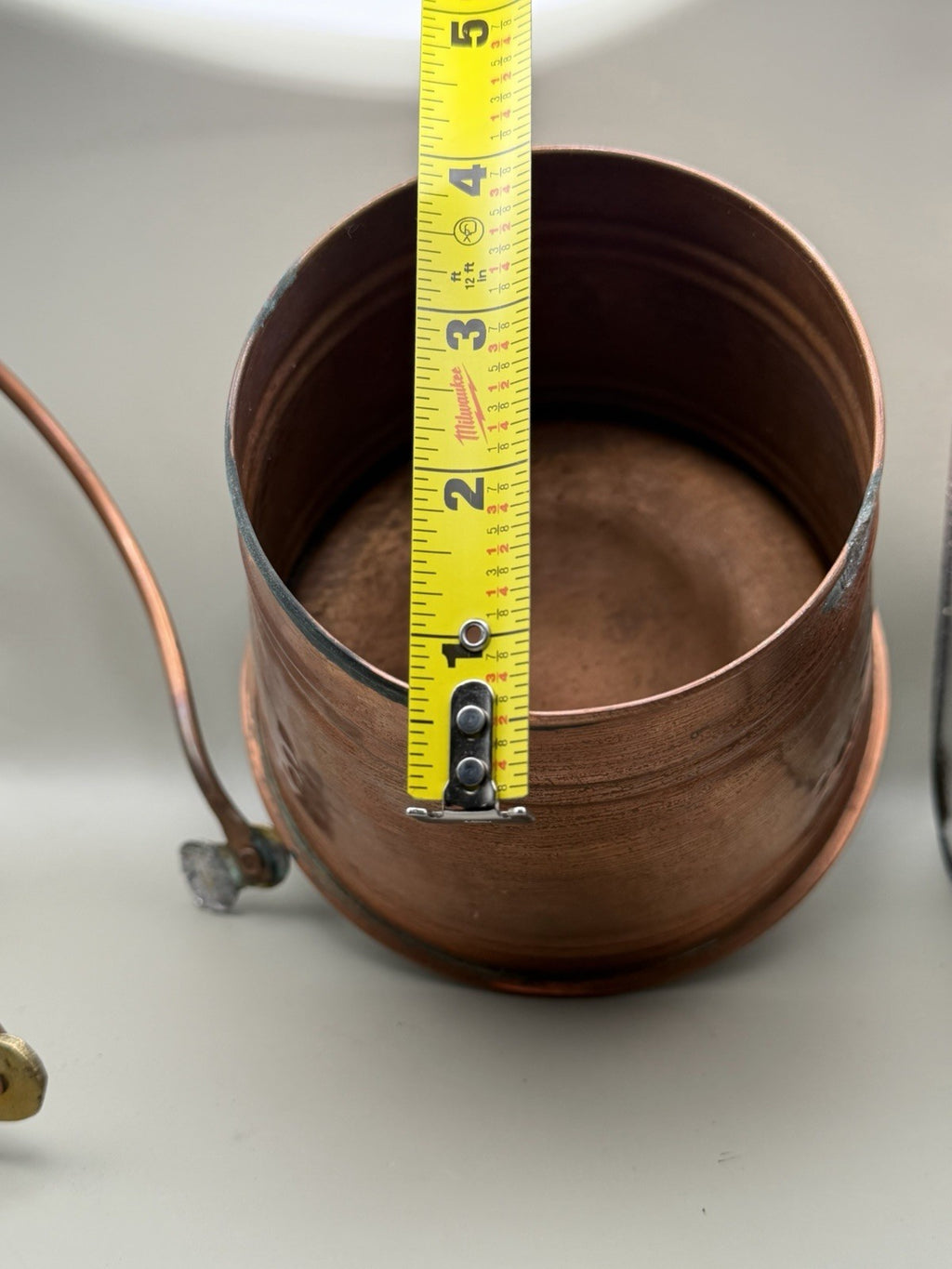 Vintage Copper Miniatures Lot Watering Can Chamber Pot Turkish Pail Bucket – photo 6