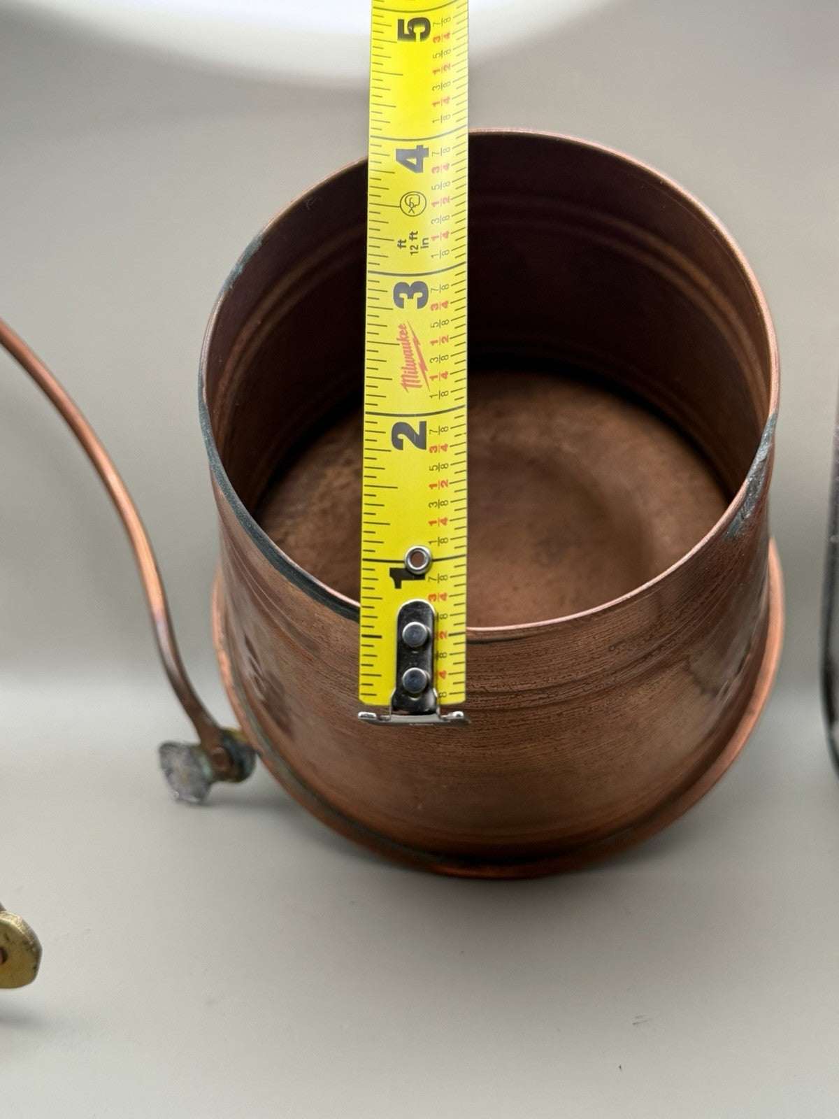 Vintage Copper Miniatures Lot Watering Can Chamber Pot Turkish Pail Bucket – photo 6