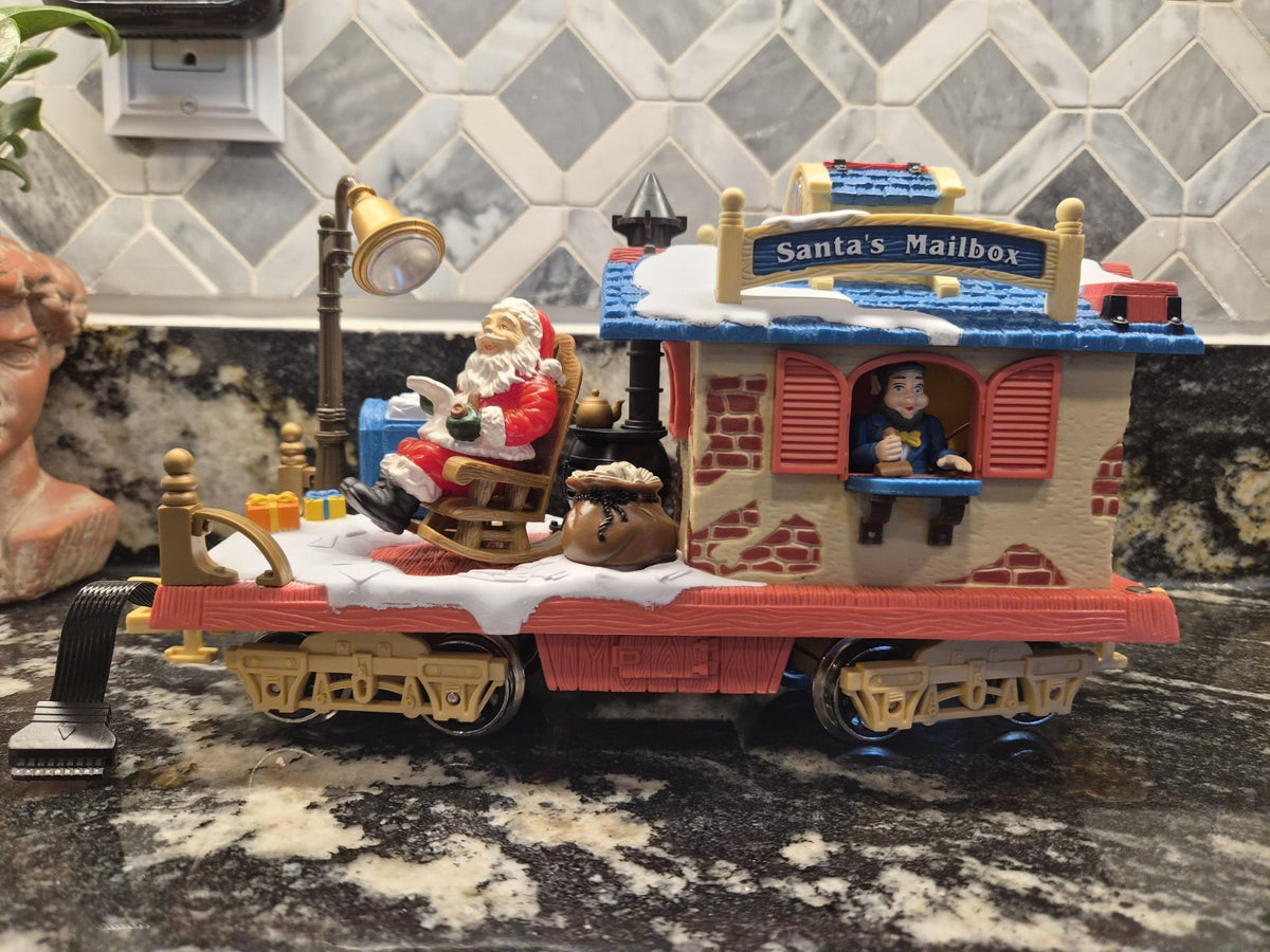 New Bright Holiday Express Santa’s Mailbox 380-1 Animated Christmas Train Tested