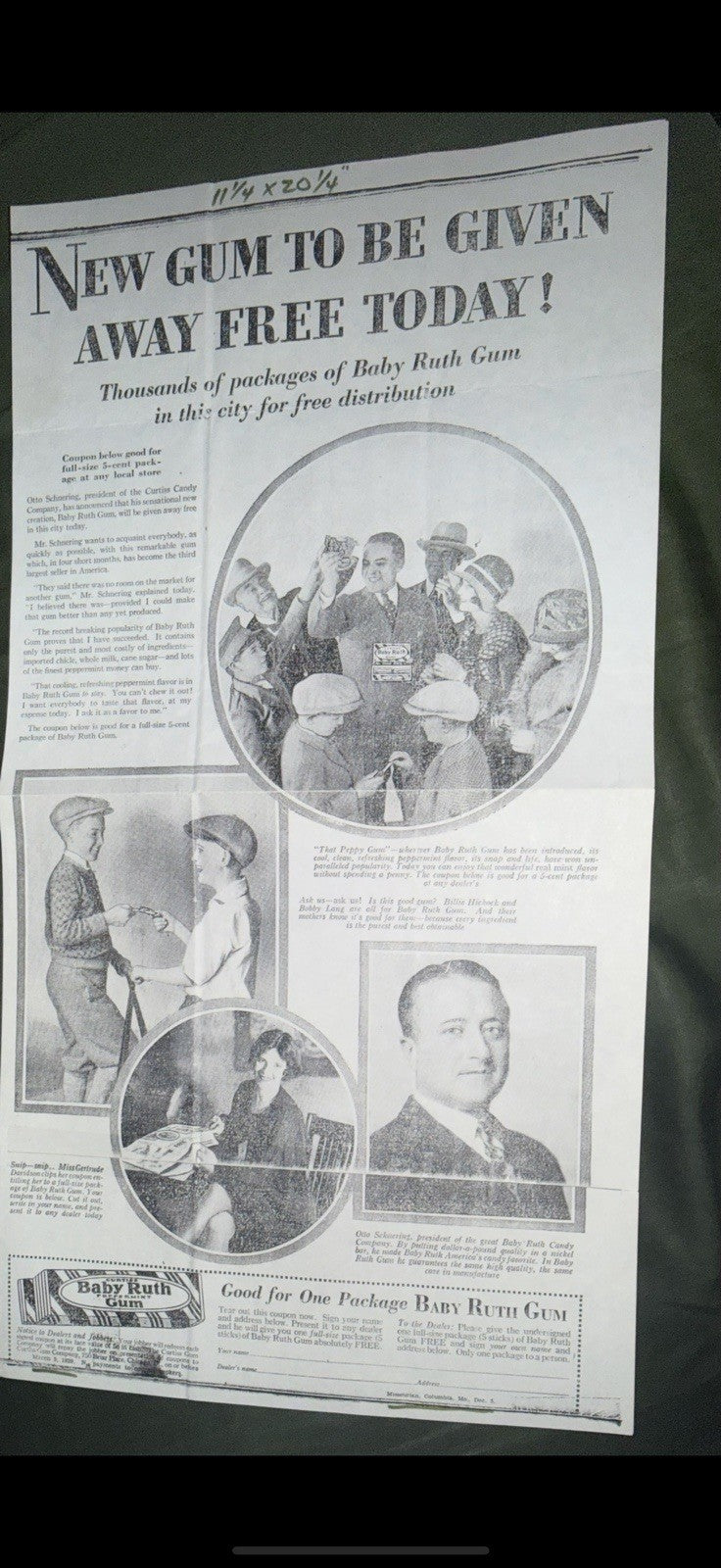 Ultimate Vintage Baby Ruth Archive Lot 1928-1960s Ads Rare Display Box Curtiss – photo 9
