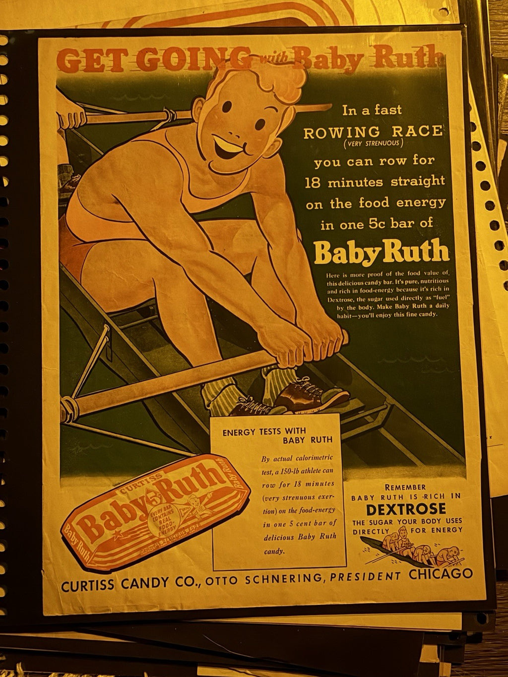 Ultimate Vintage Baby Ruth Archive Lot 1928-1960s Ads Rare Display Box Curtiss – photo 11