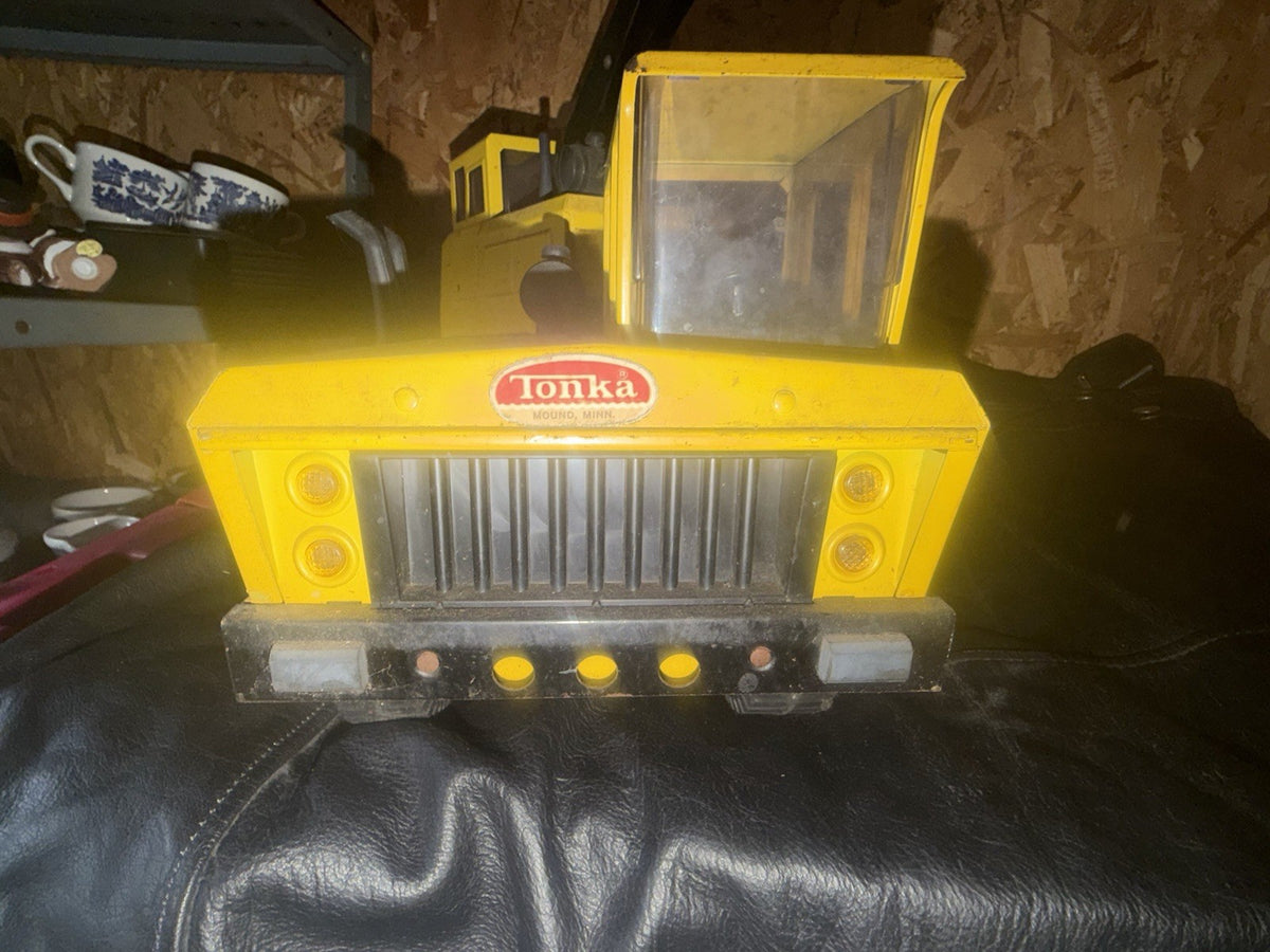 Vintage 1970s Tonka Mighty Shovel #3930 Pressed Steel Excavator 29in WORKS – photo 4