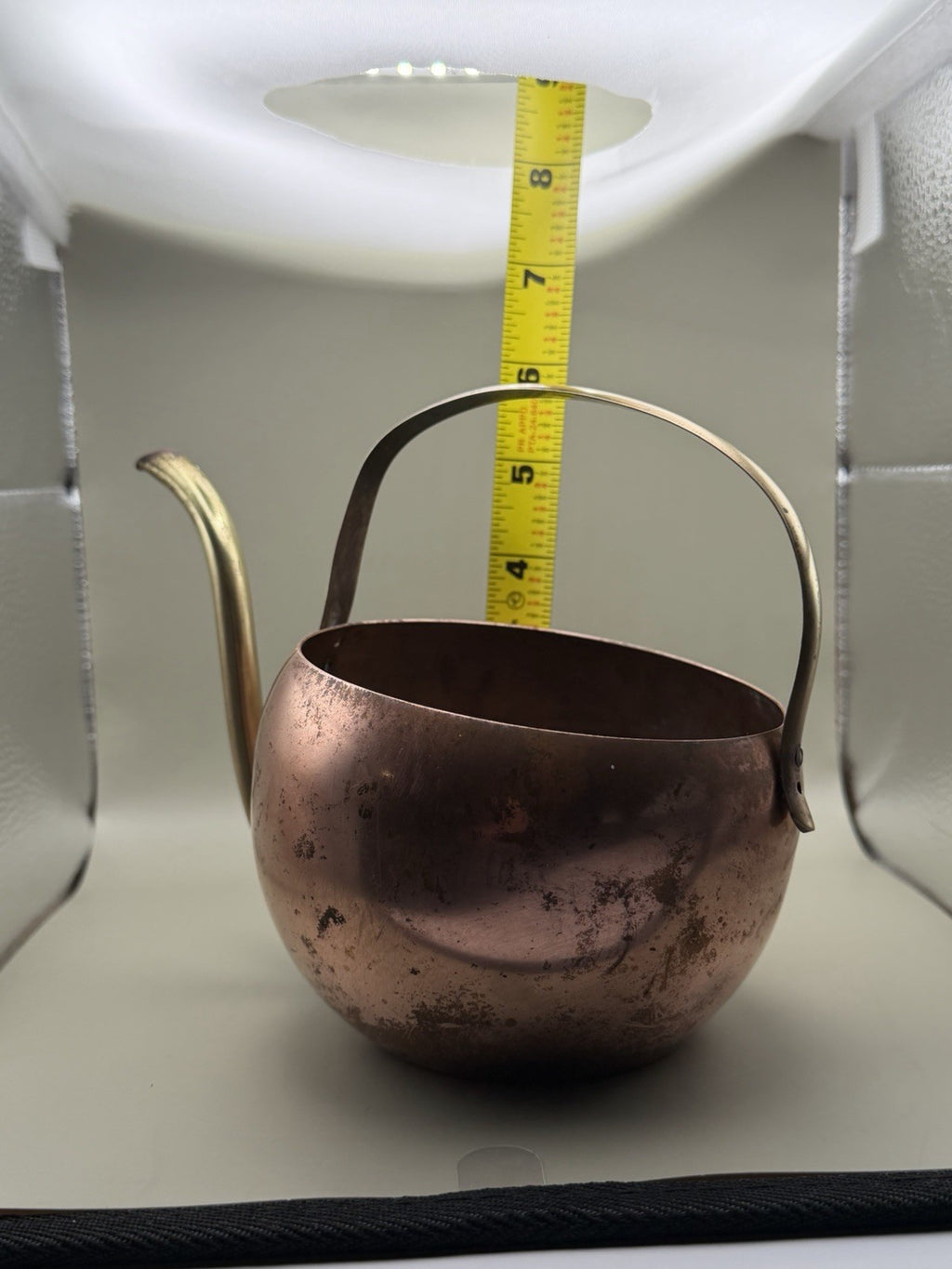 Vintage Copper Miniatures Lot Watering Can Chamber Pot Turkish Pail Bucket – photo 17