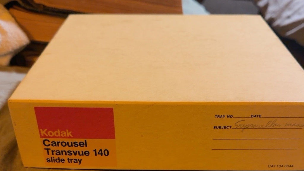 Vtg Medical 35mm Slide Lot w/ Box - 140 Human Brain CT Scans Oddities Archive