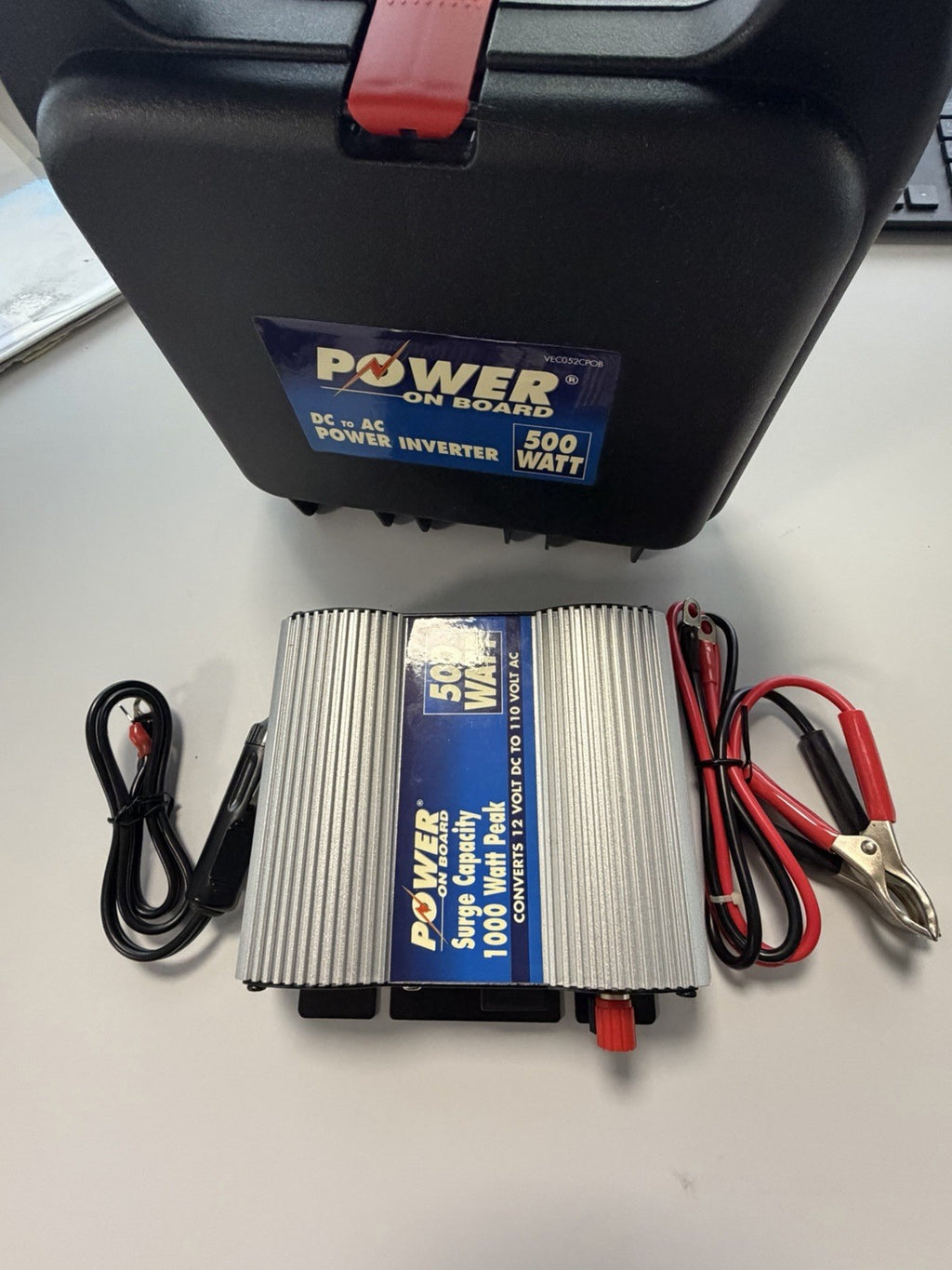 Power On Board 500W DC to AC Power Inverter 1000W Peak 12V to 110V Tested – photo 3