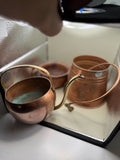 Vintage Copper Miniatures Lot Watering Can Chamber Pot Turkish Pail Bucket