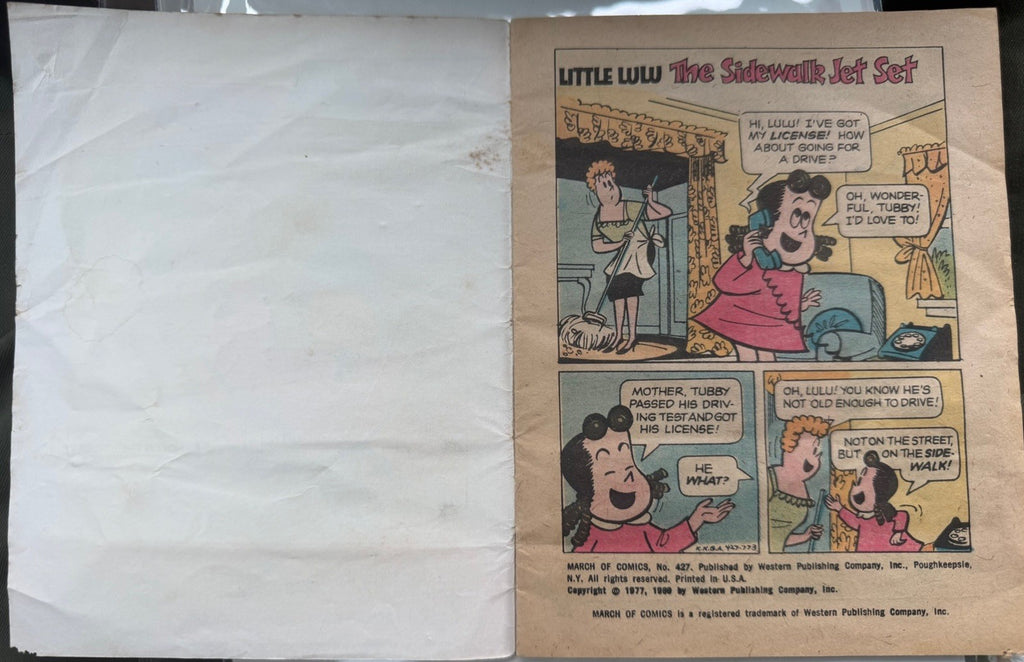 1977 March of Comics Little Lulu #427 Comic Book (VG) – photo 2
