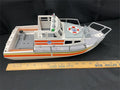 Vintage 1999 Playmobil Geobra Rescue Boat Toy Vessel Hull 3283040 Orange Stripe