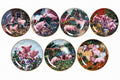 Danbury Mint Pigs in Bloom Lot of 7 Joan Wright Plates Matching Numbers B4449