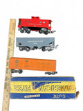 Vintage American Flyer S Gauge Train Car Lot - #923 Boxed Reefer, #638, #640
