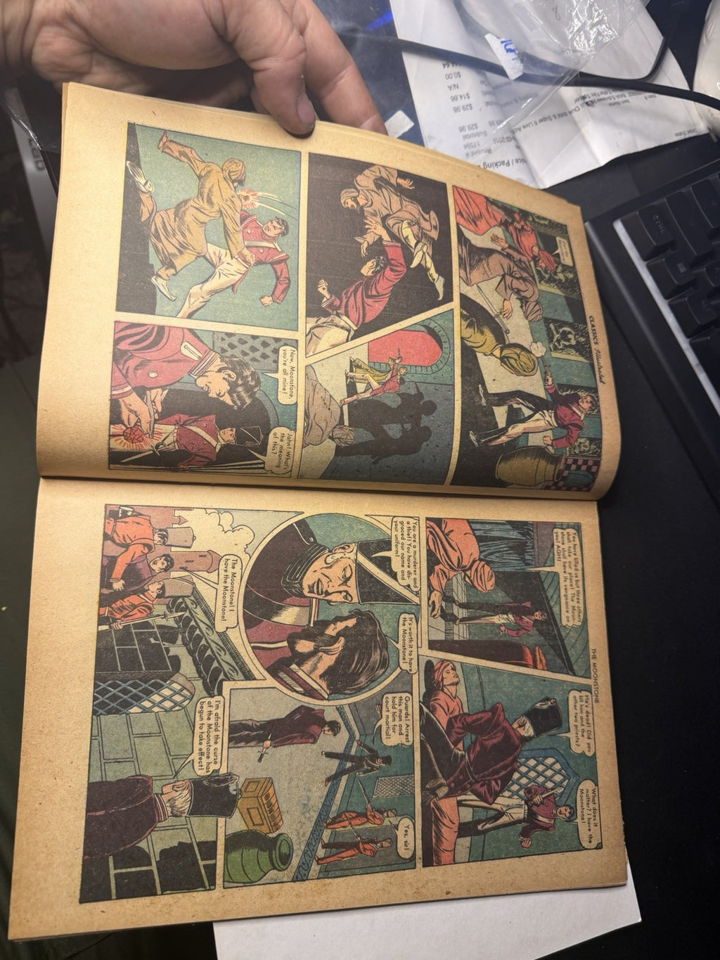 CLASSICS ILLUSTRATED #30 The Moonstone by William Wilkie Collins (HRN 70) VG++ – photo 4
