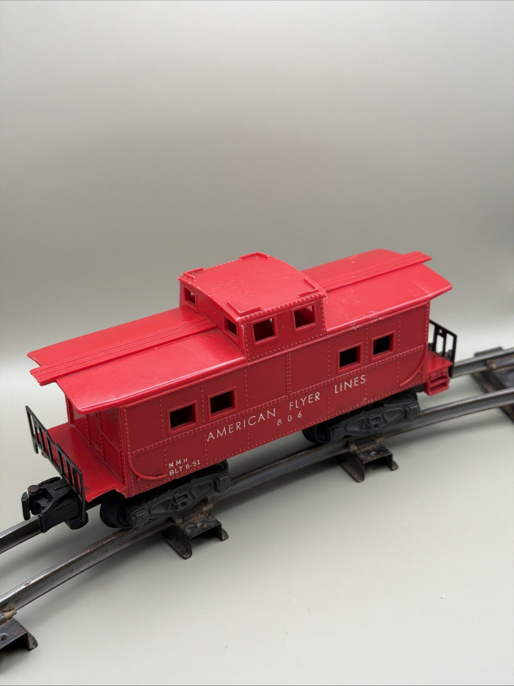 Vintage American Flyer S Gauge 806 Red Caboose - Postwar Gilbert BLT 6-51 – photo 3
