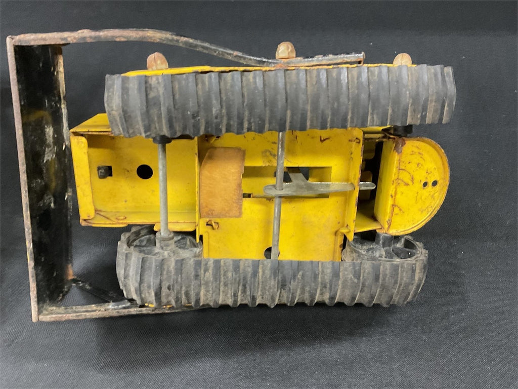 Vtg 1970s Mini Tonka Pressed Steel Lot Cabover Semi Truck Tractor & T-6 Bulldoze – photo 9