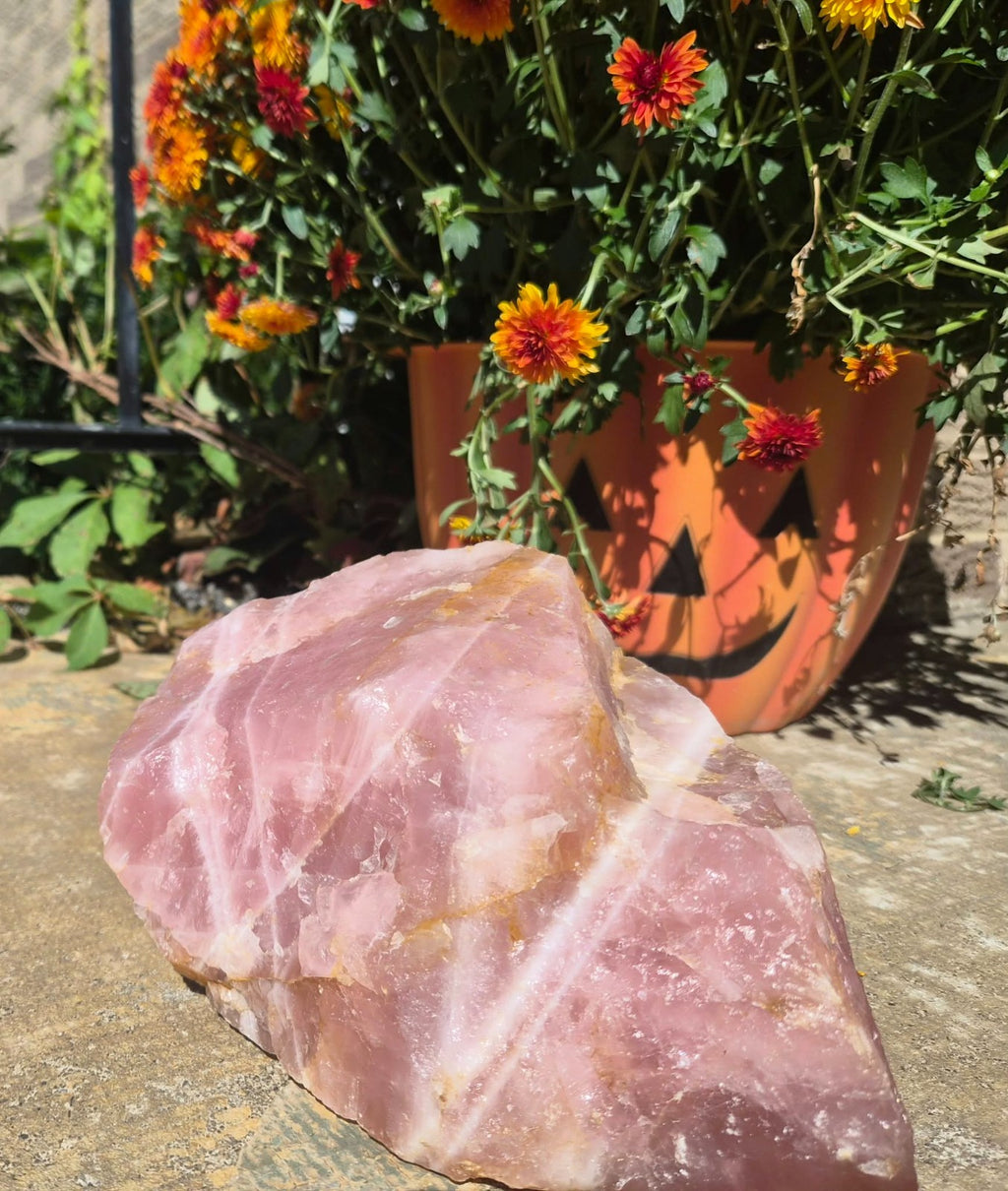 Large Rose Quartz Rough Crystal 13 lb Pink Stone Natural Mineral Display Specime – photo 3