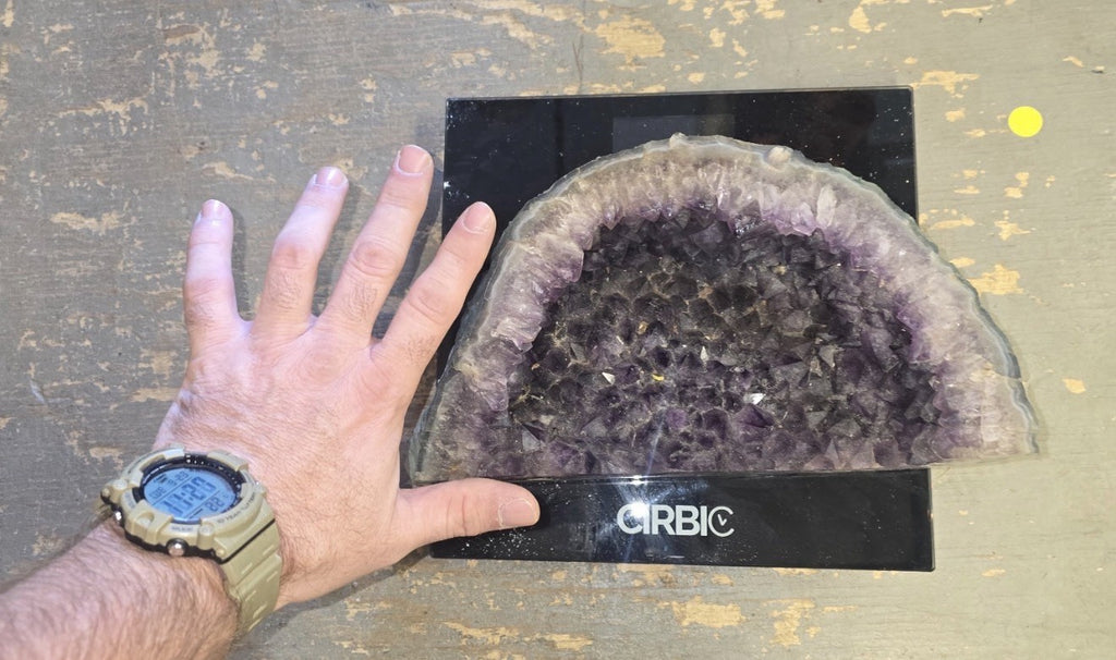 Large Natural Amethyst Geode Crystal Cluster 18lb Purple Quartz Mineral Specimen – photo 3