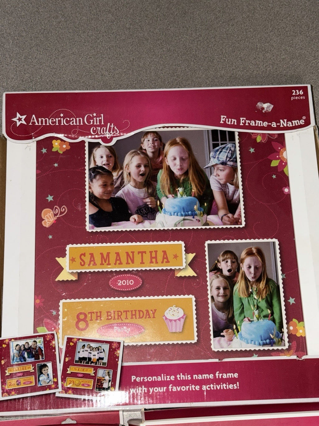 American Girl Crafts Kit Lot Pom Pom Pillows Scarves Banner Frame New/Open Box – photo 4