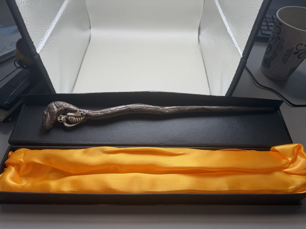 Noble Collection Harry Potter Death Eater Snake Character Wand with Box – photo 3