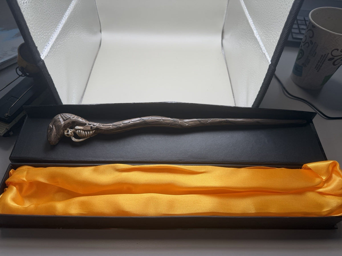 Noble Collection Harry Potter Death Eater Snake Character Wand with Box – photo 3