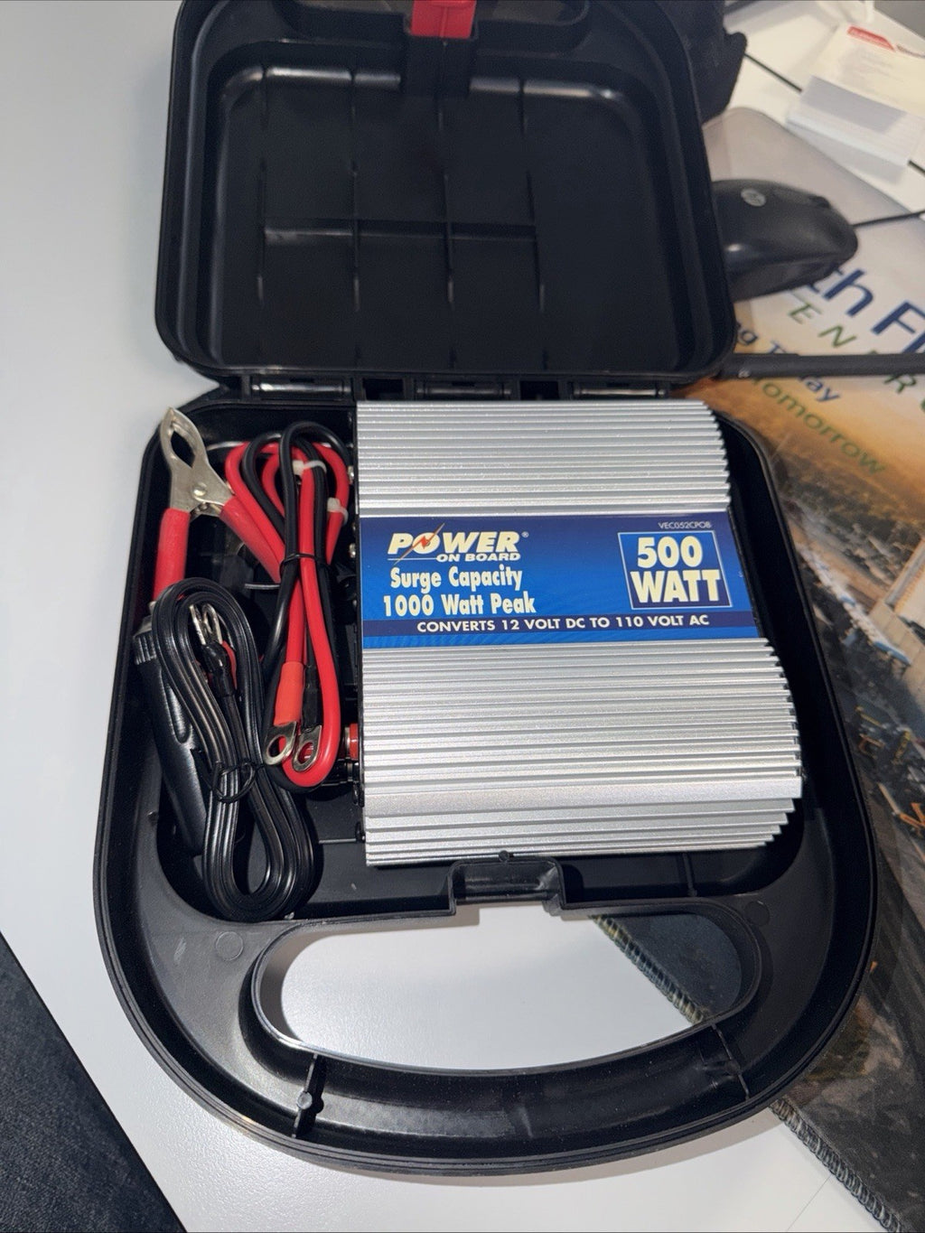 Power On Board 500W DC to AC Power Inverter 1000W Peak 12V to 110V Tested – photo 4