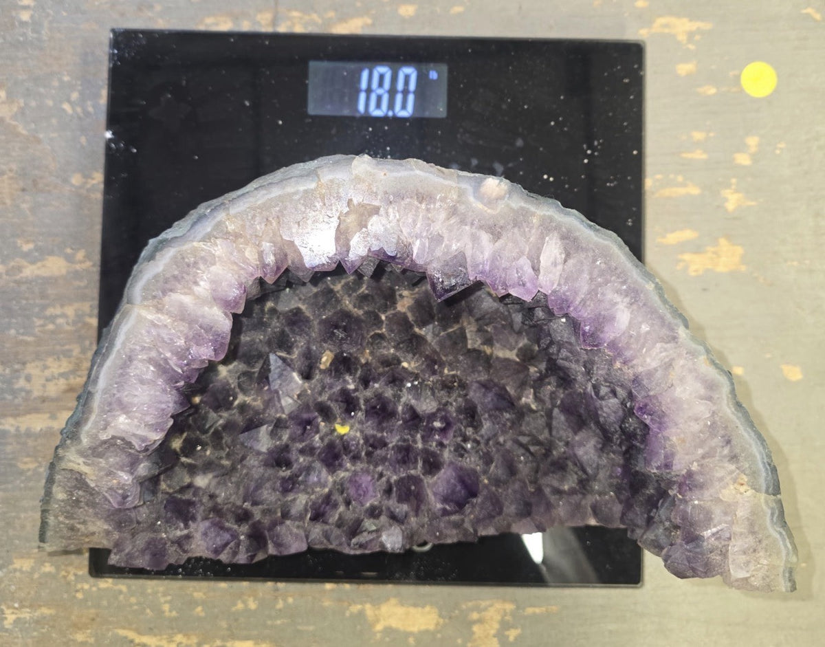 Large Natural Amethyst Geode Crystal Cluster 18lb Purple Quartz Mineral Specimen – photo 2