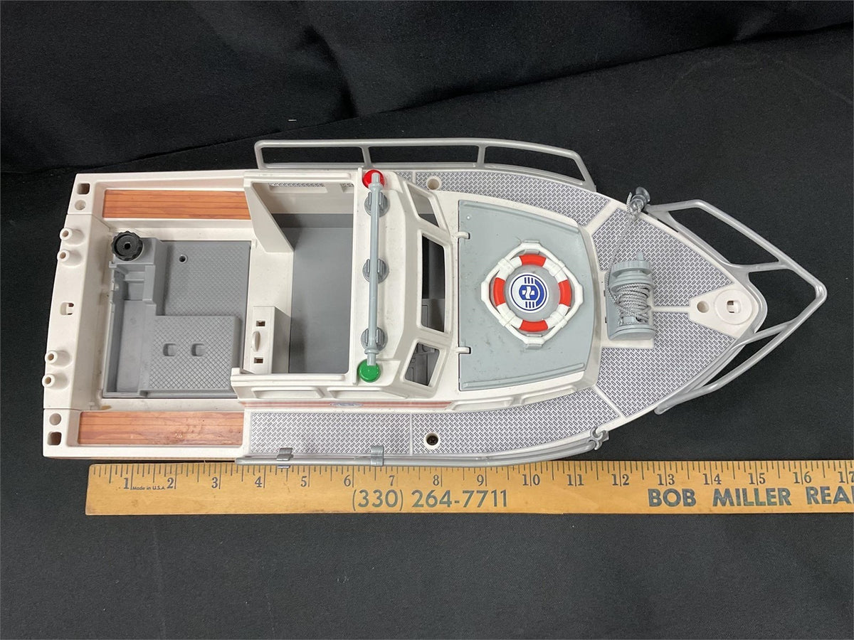 Vintage 1999 Playmobil Geobra Rescue Boat Toy Vessel Hull 3283040 Orange Stripe – photo 3