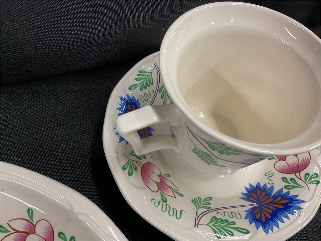 18 Pc Simpsons Periwinkle Tea Set Henry Ford Museum England Coffee Pot Cups – photo 7