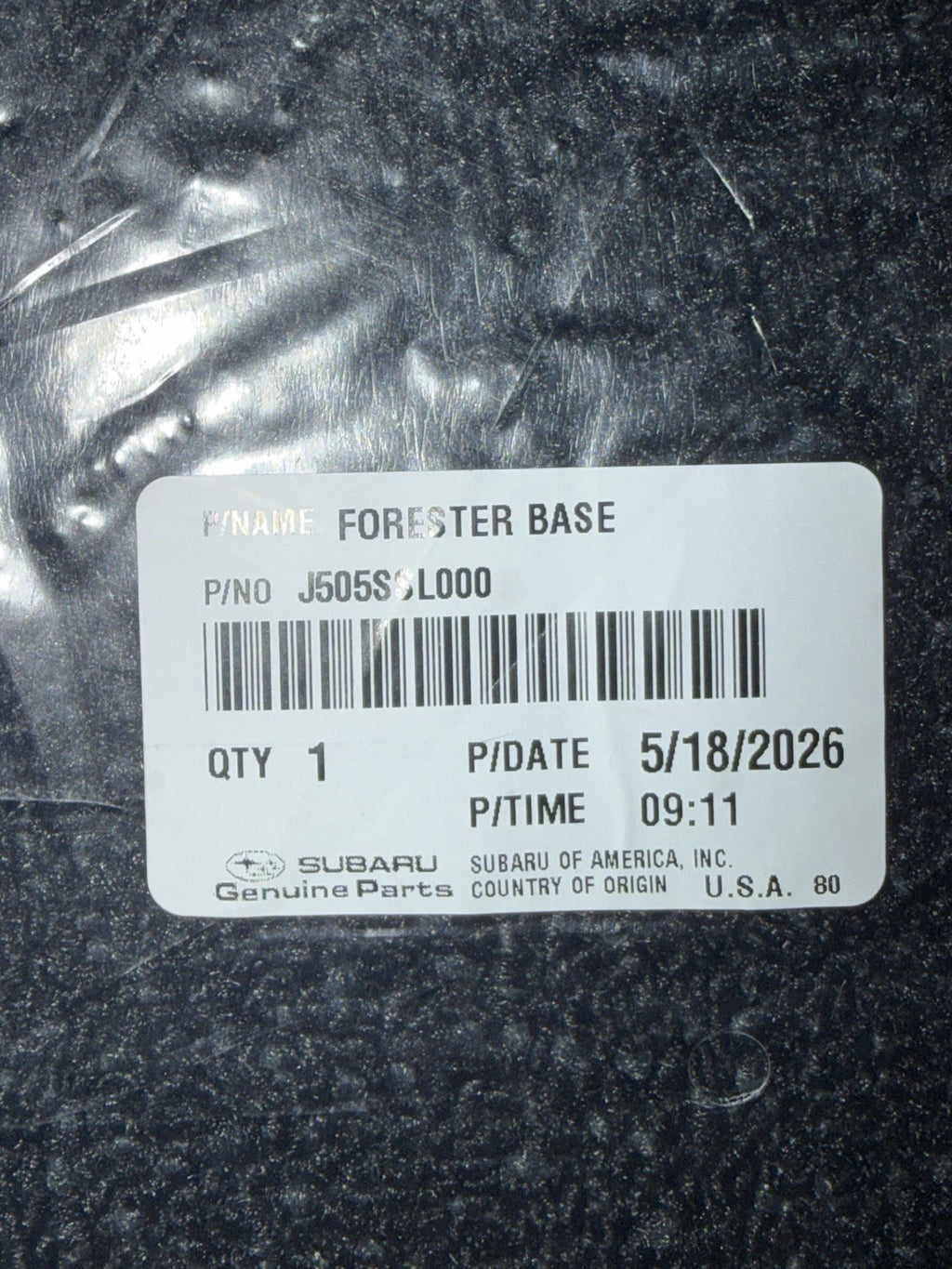 Floor Mat SUBARU OEM ACCESSORIES J505SFL000 – photo 3