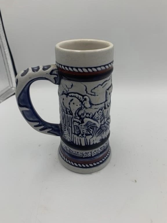 Vintage 1983 Avon Mini Beer Stein Brazil Mountain Goat