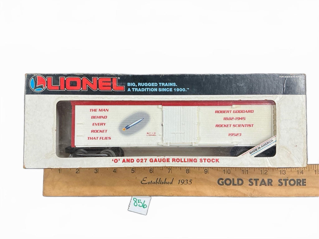 Lionel 6-19523 Dr Robert Goddard Rocket Scientist Reefer Boxcar O Gauge W Box