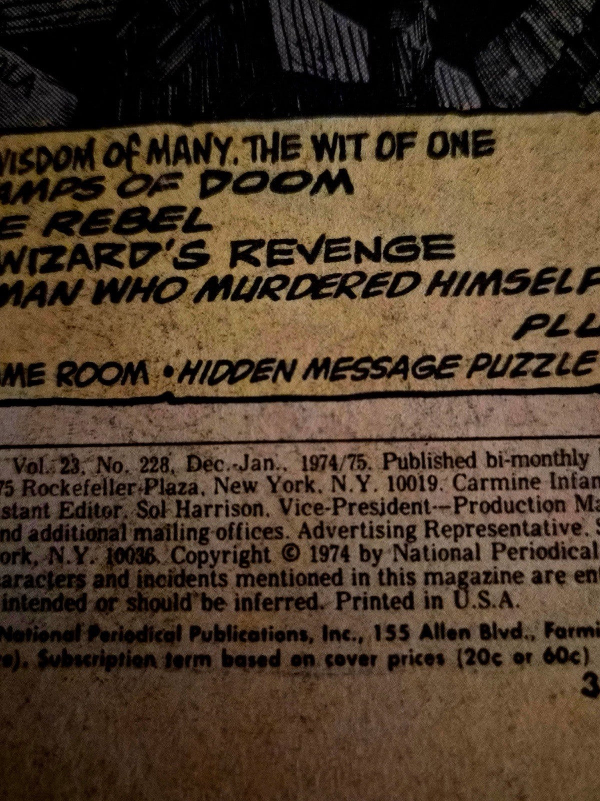 DC House of Mystery #228 Jan 1975 Bronze Age Horror Comic – photo 5