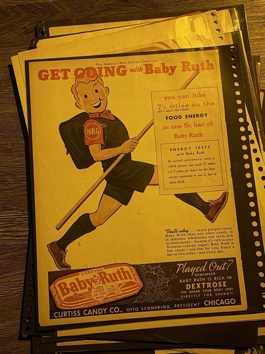 Ultimate Vintage Baby Ruth Archive Lot 1928-1960s Ads Rare Display Box Curtiss – photo 12