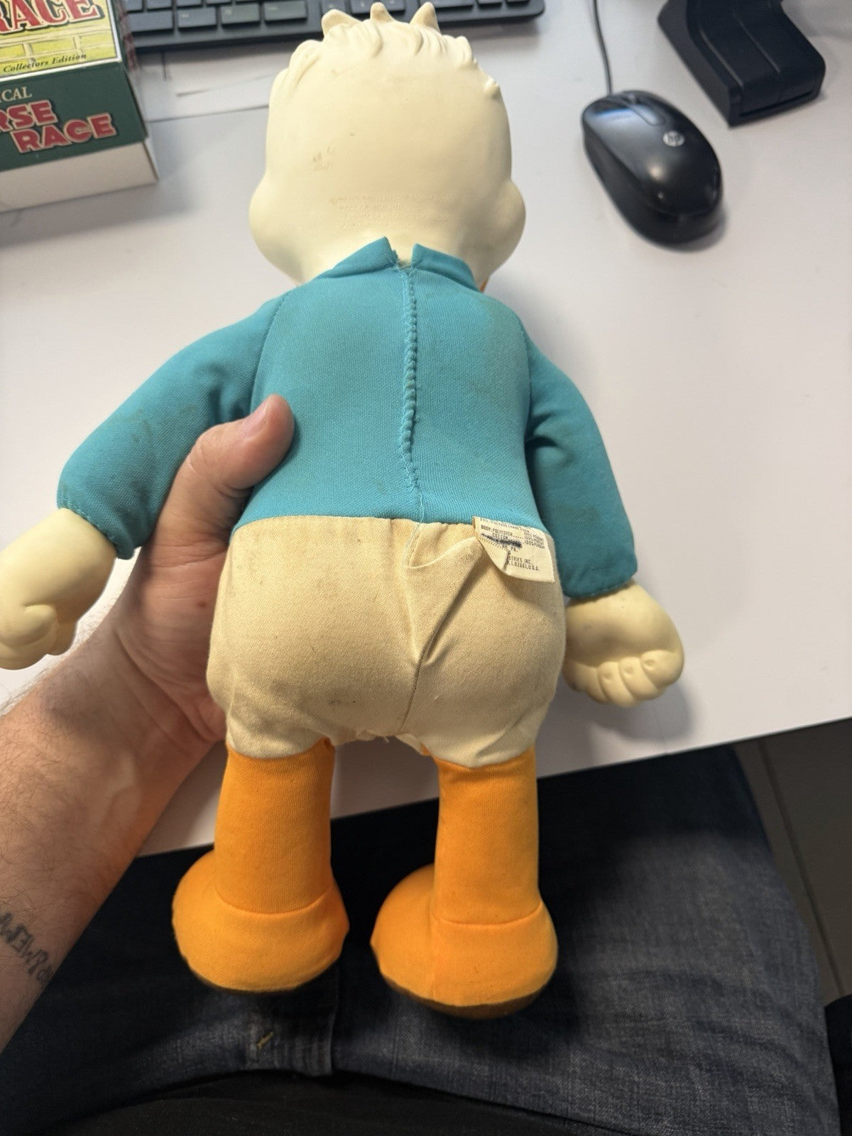 Vintage Hasbro Dancing Donald Duck Plush Animated Tested Works Squeeze Hands – photo 2