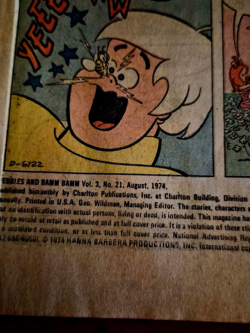 Pebbles & Bamm-Bamm #21 Charlton Hanna-Barbera 1974 Comic – photo 2