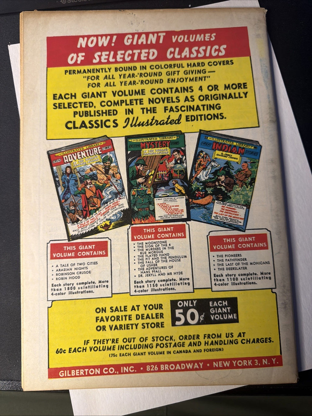 CLASSICS ILLUSTRATED #30 The Moonstone by William Wilkie Collins (HRN 70) VG++ – photo 2