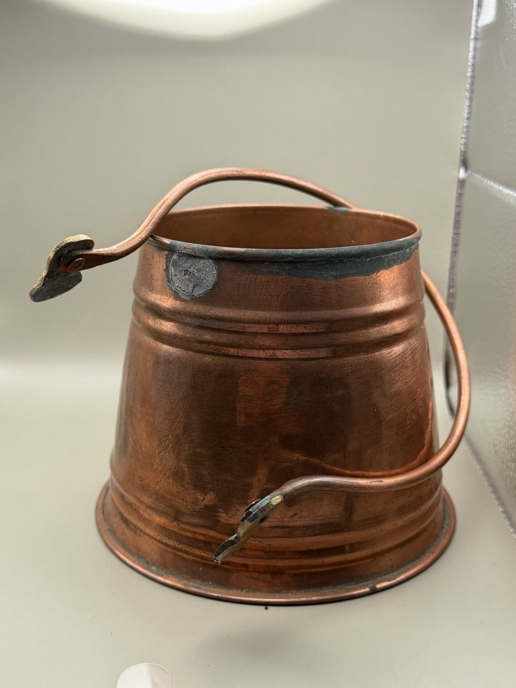 Vintage Copper Miniatures Lot Watering Can Chamber Pot Turkish Pail Bucket – photo 2