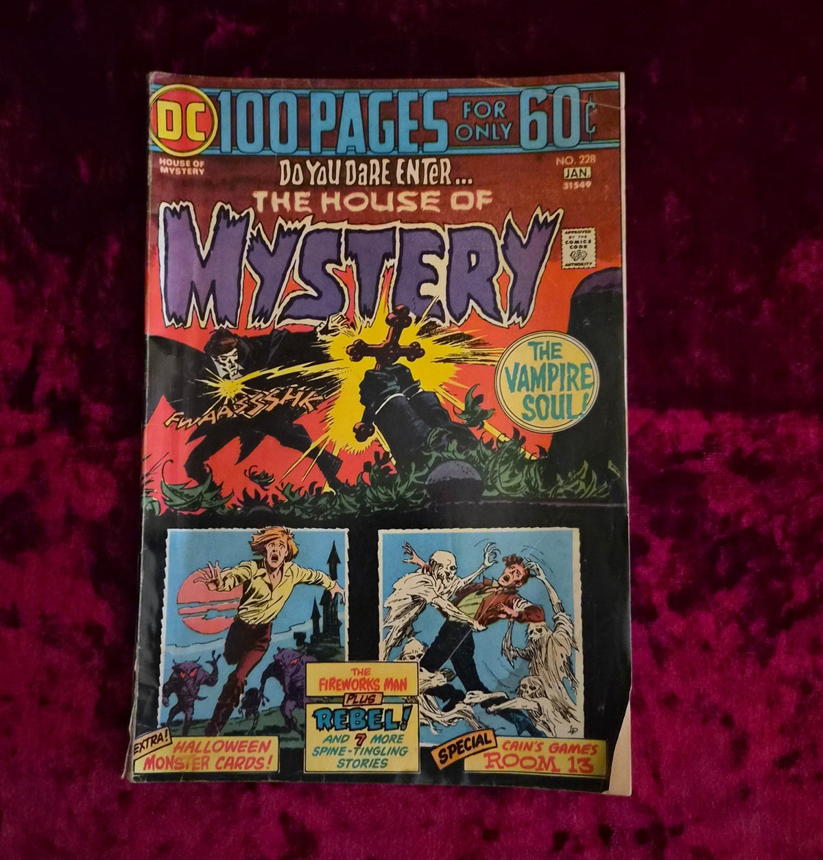 DC House of Mystery #228 Jan 1975 Bronze Age Horror Comic