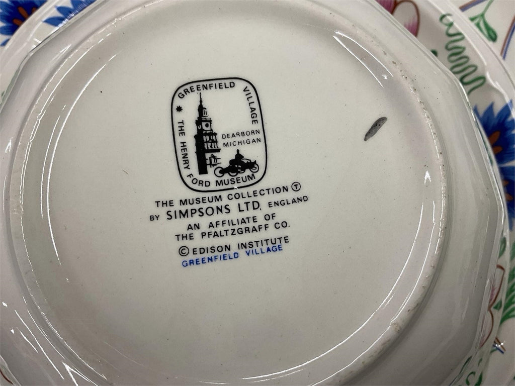 18 Pc Simpsons Periwinkle Tea Set Henry Ford Museum England Coffee Pot Cups – photo 10